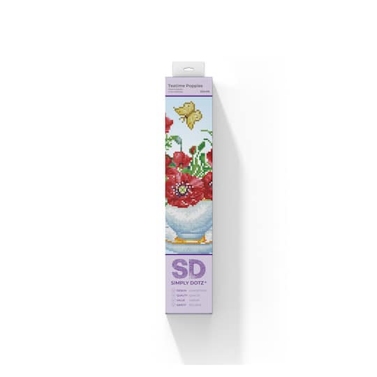 Diamond Dotz® Teatime Poppies Diamond Painting Kit